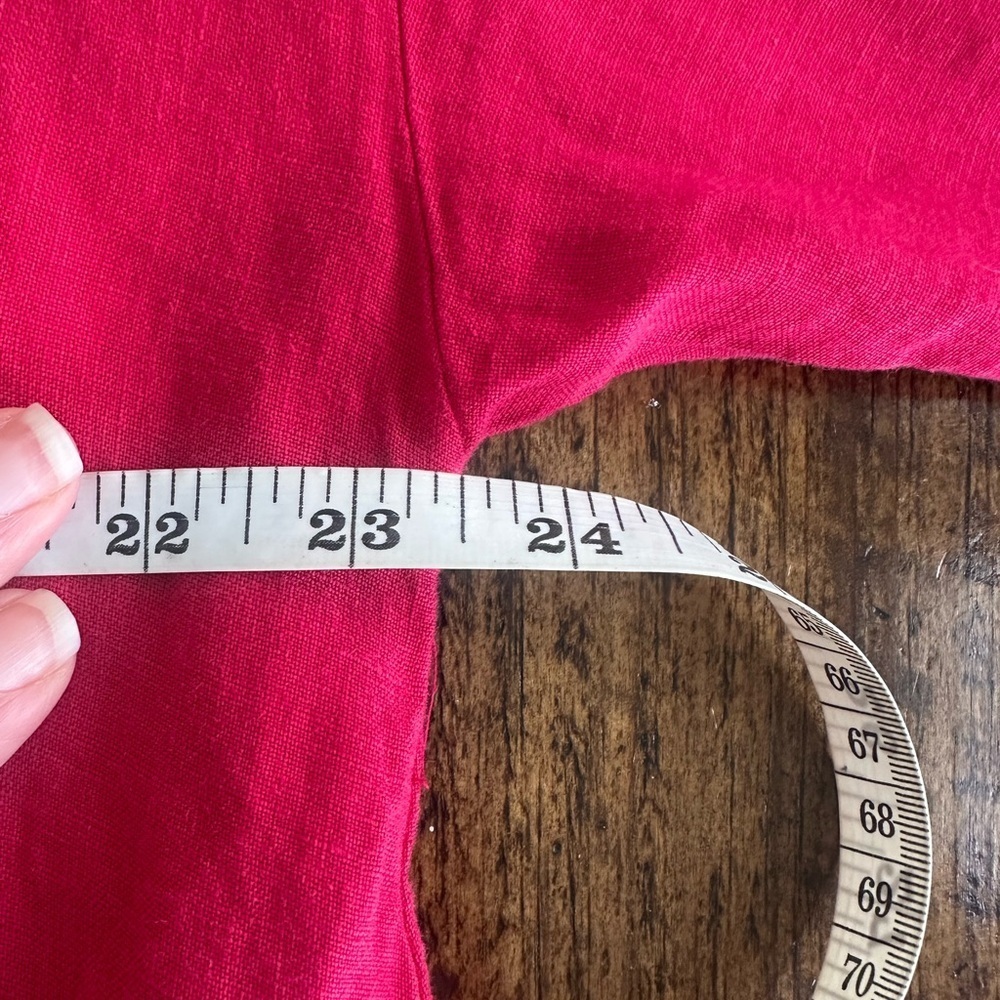 Bryn Walker | Lightweight Linen V-Neck Shift Dress, Size S - Picture 9 of 10